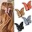 Canitor Butterfly Hair Clips for Women - Matte Big Butterfly Clips for Thick and Thin Hair, 4PCS Cute Medium Clips