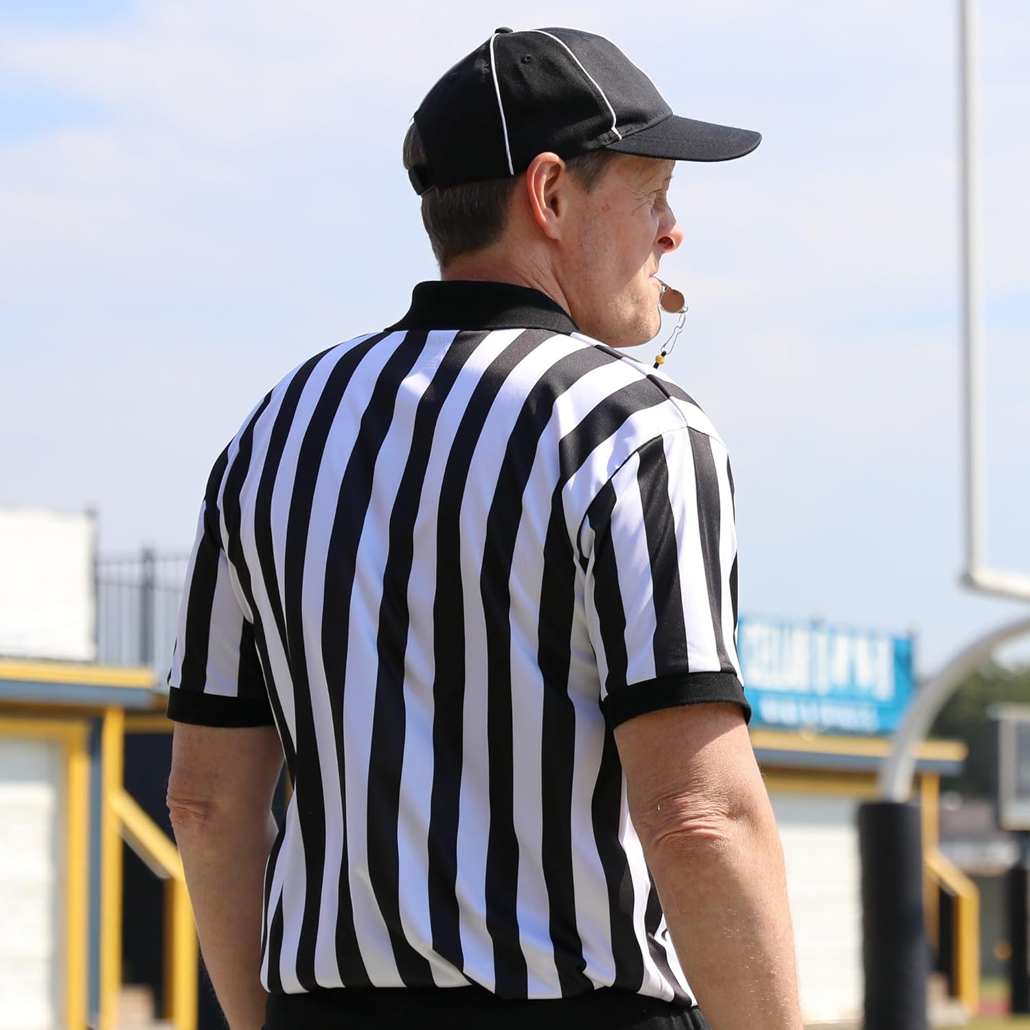 Murray Sporting Goods Men's Referee Shirt Collared Bundle Kit - Referee Shirt, Flag & Whistle Halloween Costume - Image 3