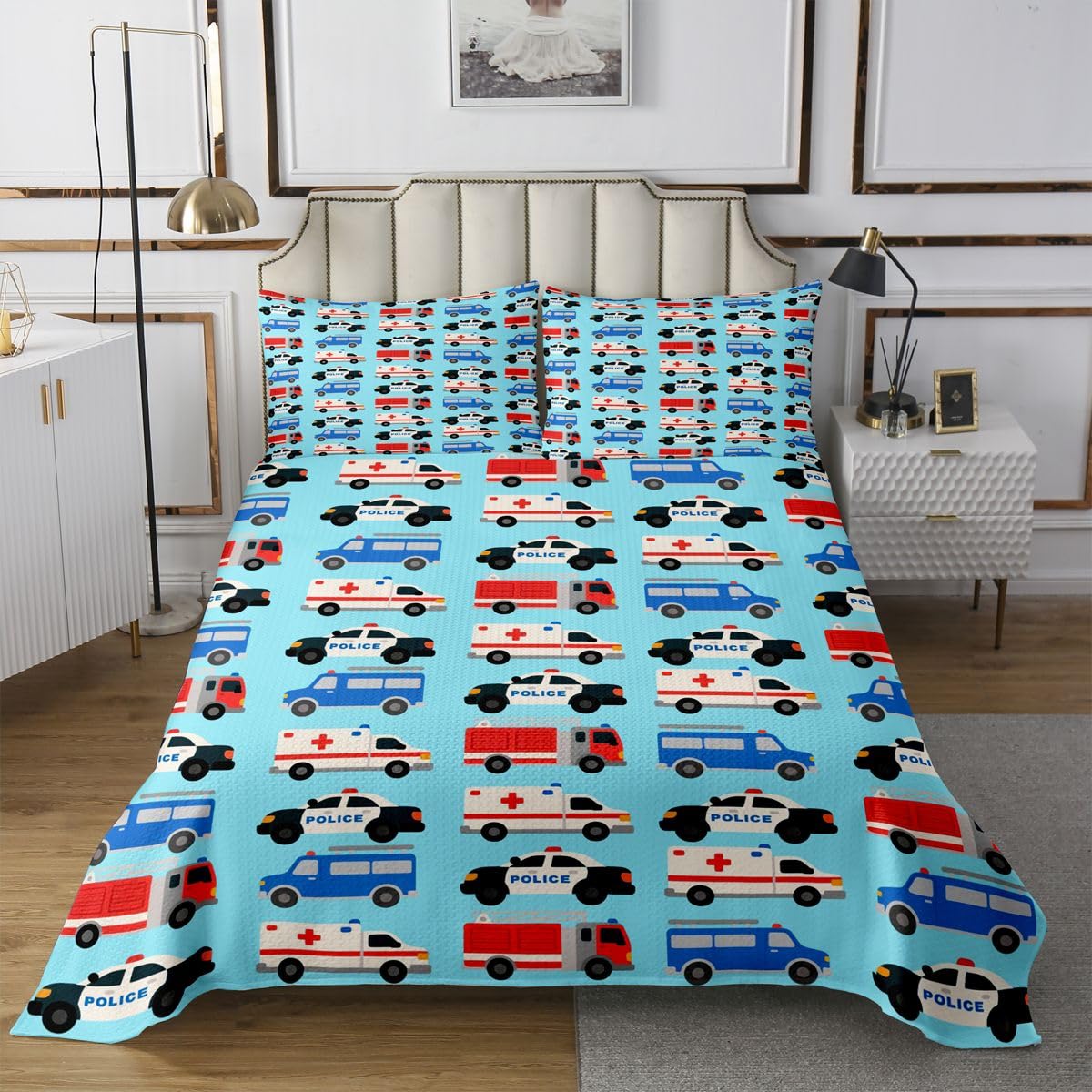 Homewish Copriletto Singolo Rescue Cars