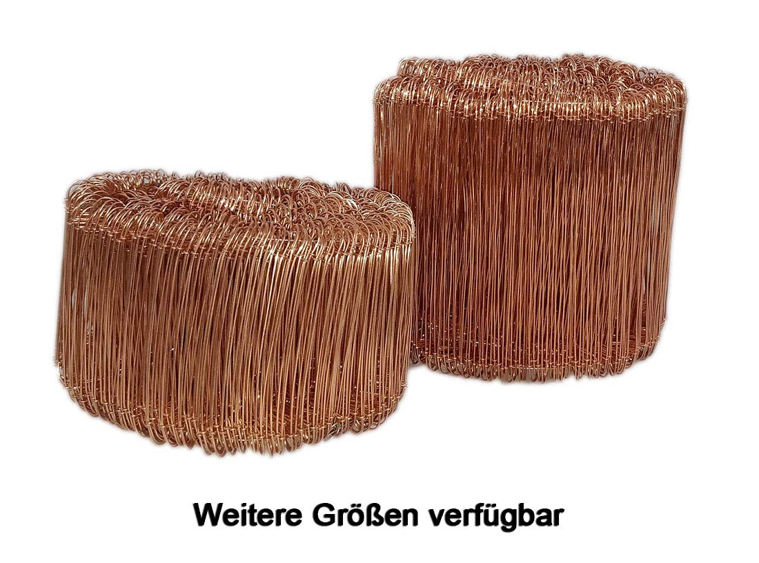 Novatool Drillapparat Driller SW + 1000 Stück Rödeldraht mit Ösen 1 x 200mm Bindedraht verkupfert, Drilldraht, Drahtbinder, Ösendraht, Rödelzange bewehrungsverbinder Alternative Eisenbindegeräte