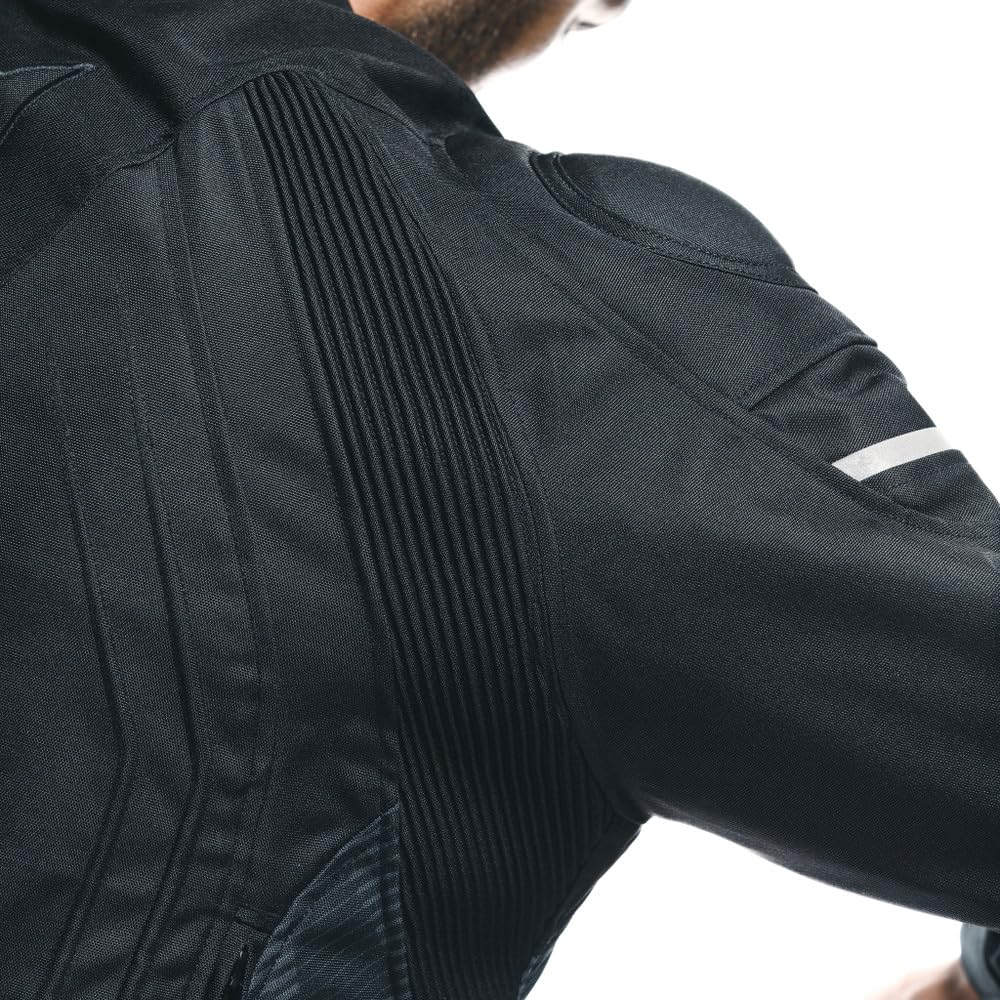 Dainese - Avro 5 Tex Jacket, Chaqueta de Moto de Tela con Protectores de Hombros