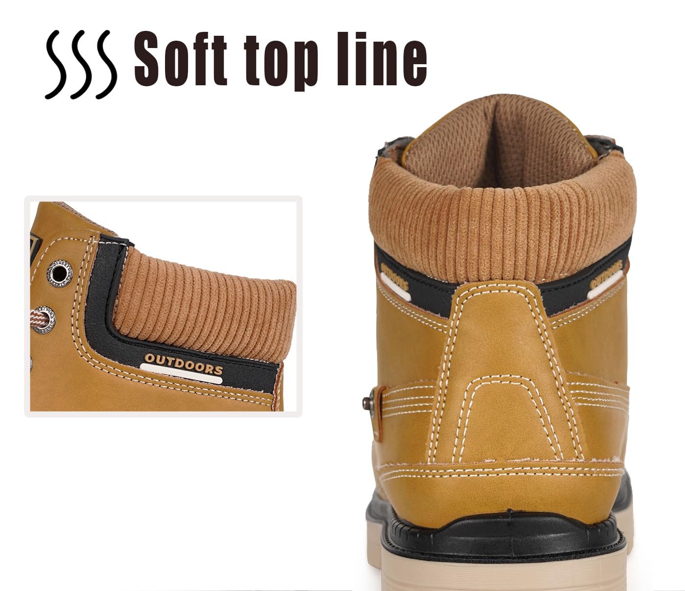 Stivali Uomo Donna Inverno Scarpe da Neve Caldi Snow Boots Impermeabili Stivaletti Pelliccia Stringate Outdoor
