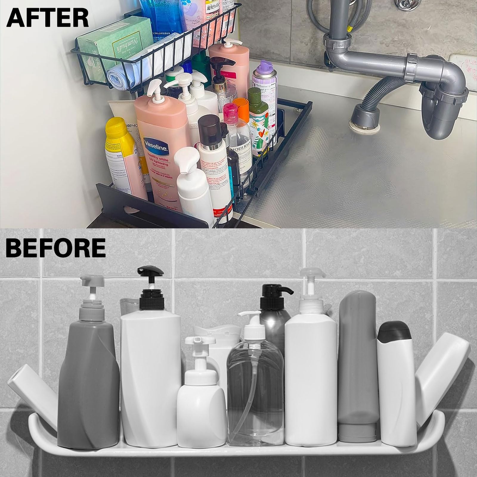 Organizzatore Lavandino Con Drenaggio Auto-Svuotante - Acciaio Inox Per Cucina E Bagno - Foto 14