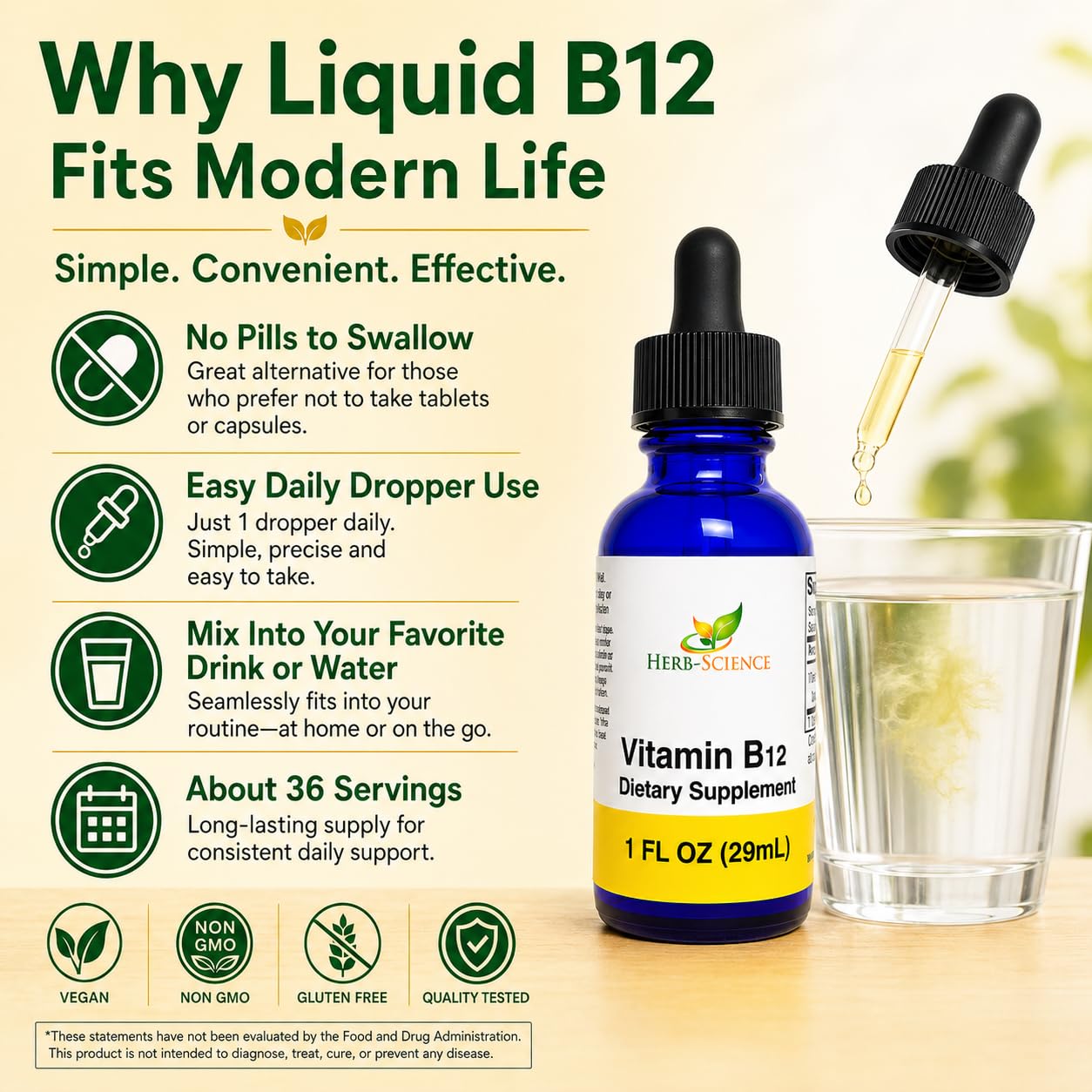 liquid vitamin b12 injectable Amazon.com: Herb-Science Liquid Vitamin B12 – Cold-Pressed, High  Absorption, Vegan, Alcohol-Free, Sublingual B12 Drops, Cyanocobalamin, No  Artificial Flavors, Blue Cobalt Glass Bottle for Maximum Freshness