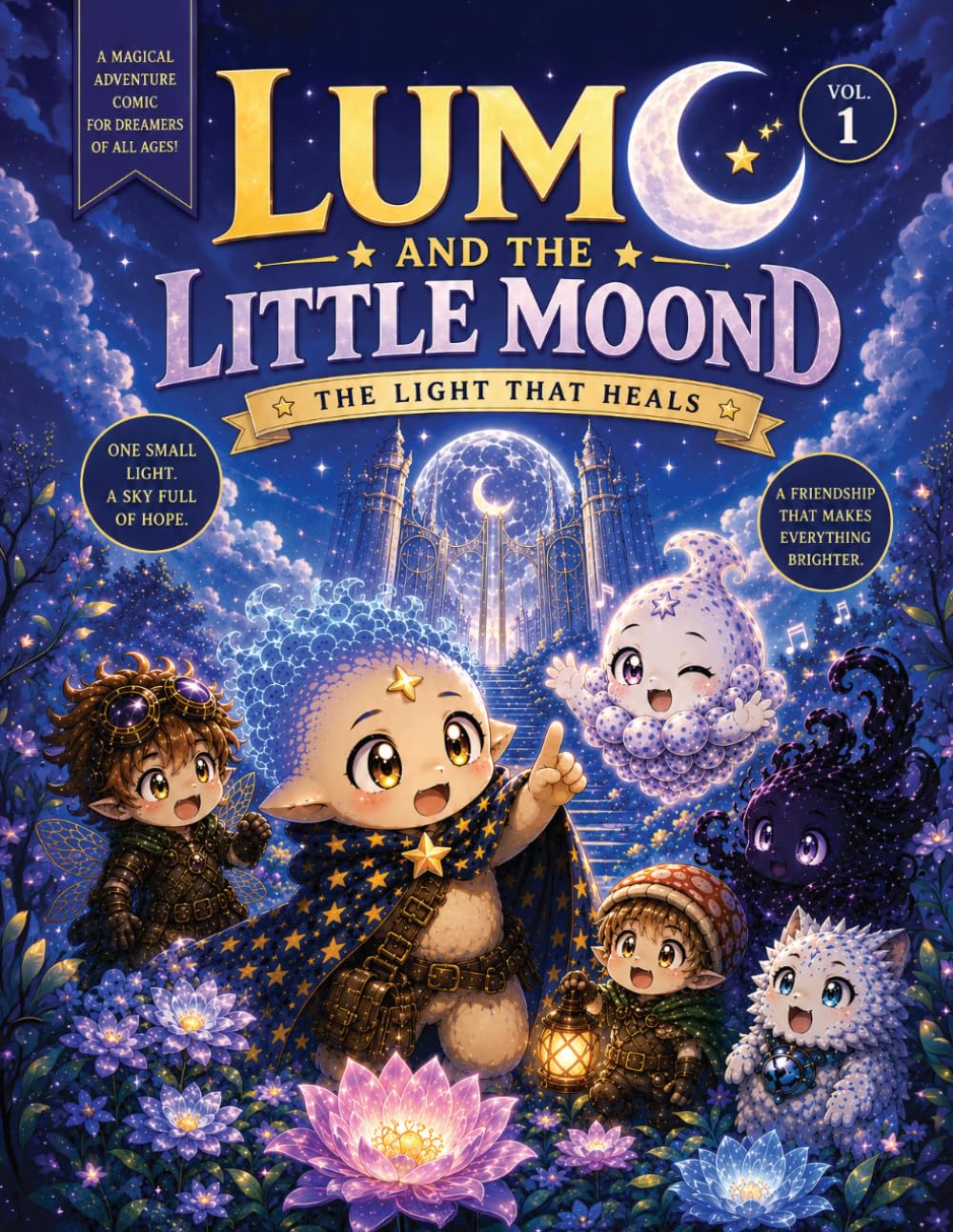 Lumo and the Little Moond "The Light That Heals": A Magical Manga Adventure About Friendship, Courage, and Healing the Night Sky (The Lunara Adventures)
