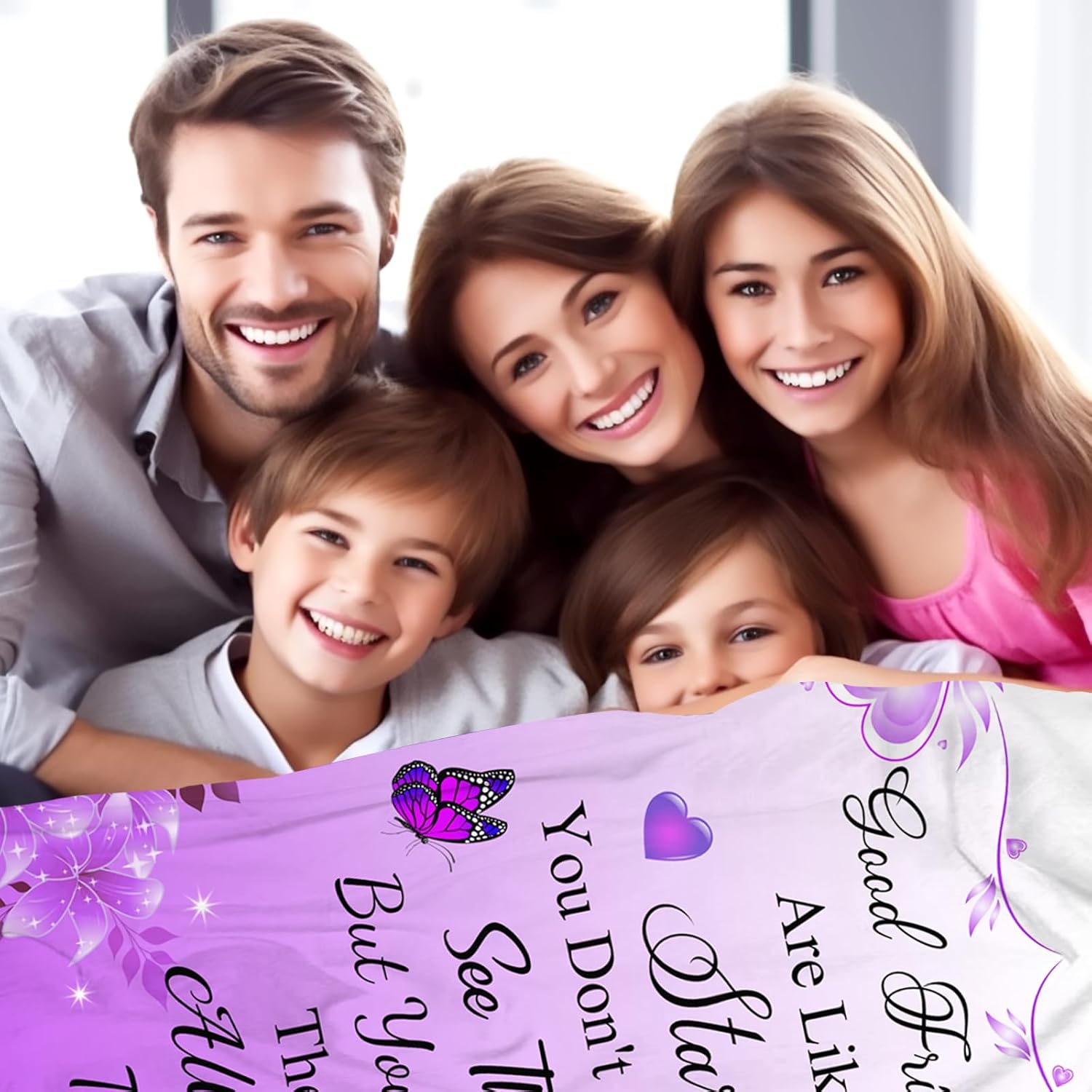 Gifts for Friend Blanket Throw Best Friends Birthday Gifts Ideas for Bestie Women Mothers Day Blankets Friendship Gifts Blanket for Women Friends 50"X40" - Image 3