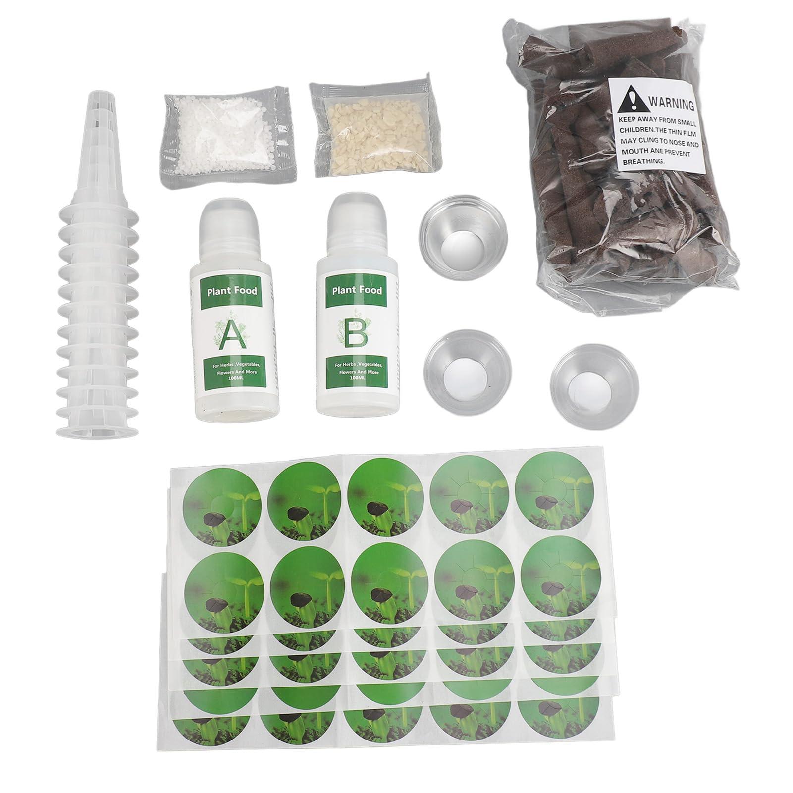 Kit hydroponique fournitures avec engrais plante A B pour booster la croissance maison