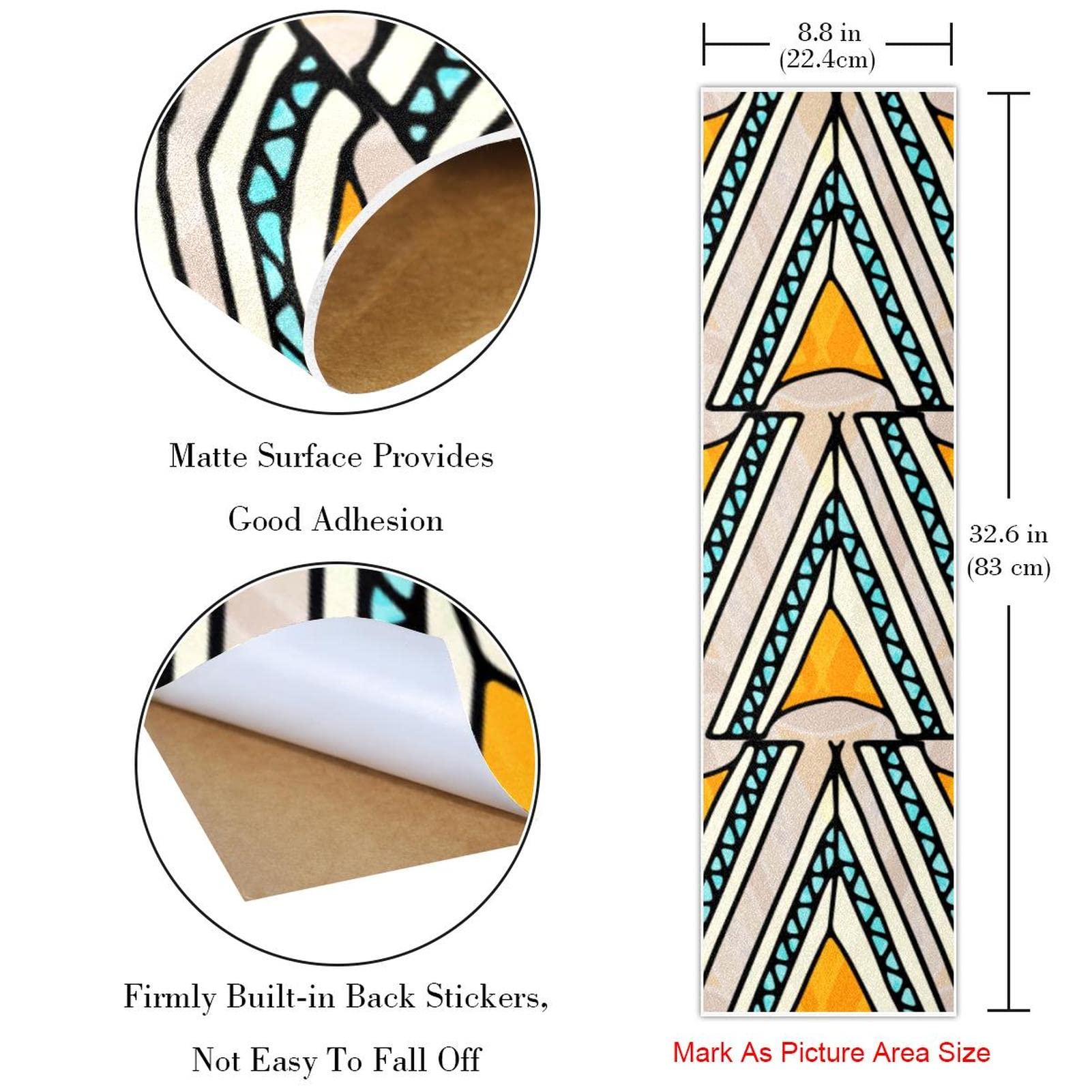 Boho Bohemia Skateboard-Griptape, Schleifpapier, Longboard, Aufkleber, Scooter, Deck, Sandpapier, 2 Stück