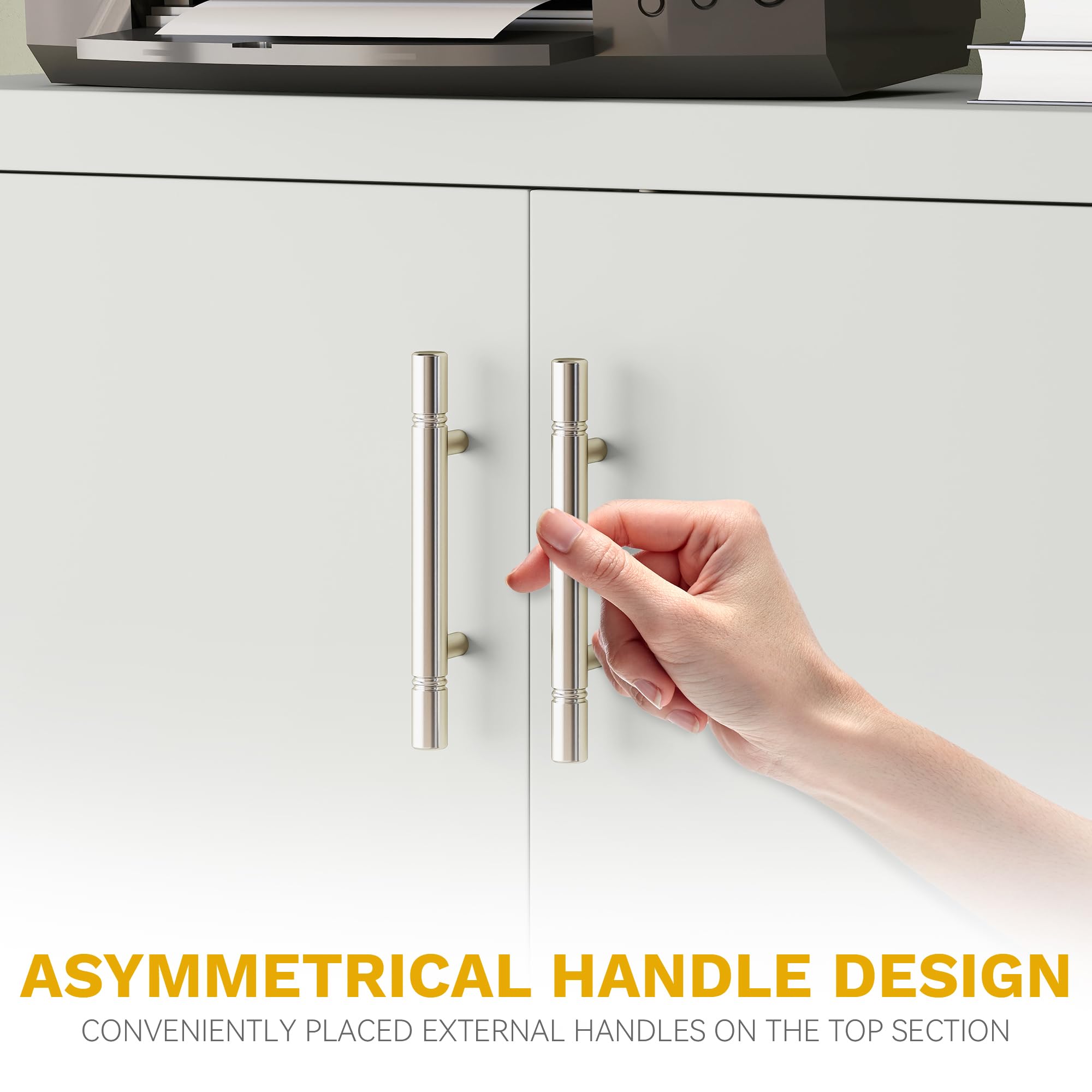 DWVO Armario de Almacenamiento de Metal de 2 Puertas, archivadores con Cerradura con estantes Ajustables y 2 Llaves, archivador Vertical, Armario de Almacenamiento para Oficina, baño u hogar, Color