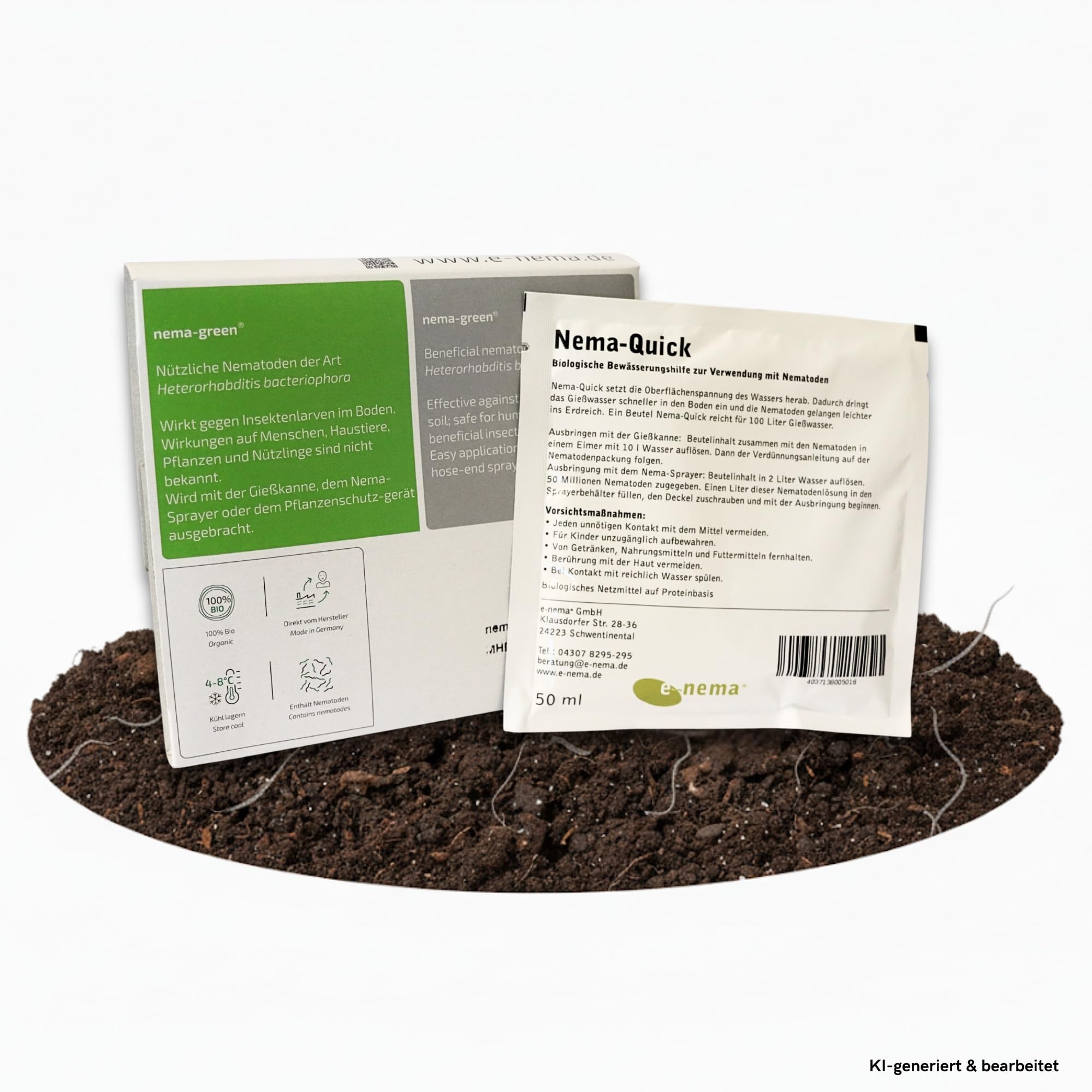 (25 Mio) + Nema-Quick (50 ml) Kombi-Packung HB Nematoden zur Bekämpfung des Gartenlaubkäfers