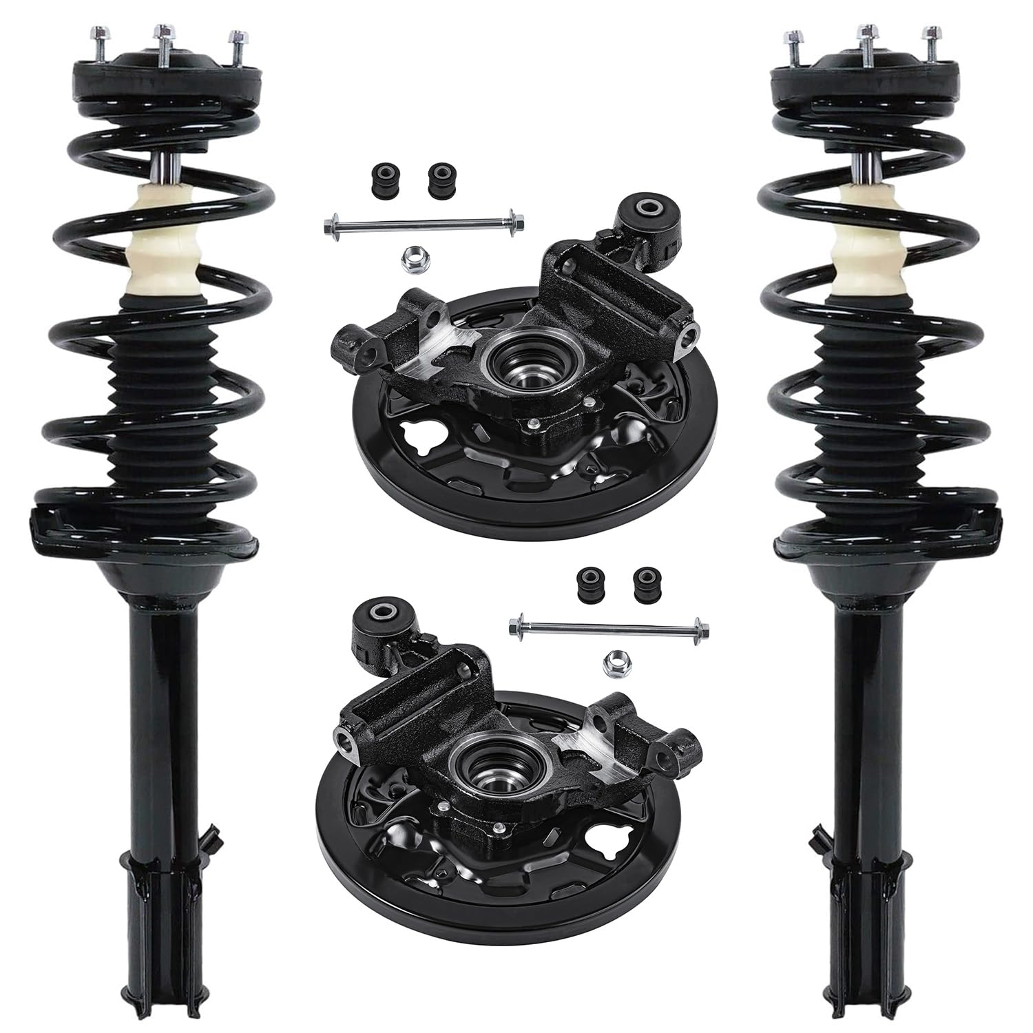 Detroit Axle - 4pc Rear Steering Knuckles Kit for 2003-2005 Subaru Forester