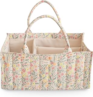 mushie Baby Diaper Caddy | Newborn Essentials Organizer for Diaper Chang...