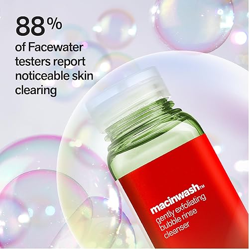 Miniatura 4 de Facewater Macinwash Limpiador de enjuague de burbujas suavemente exfoliante
