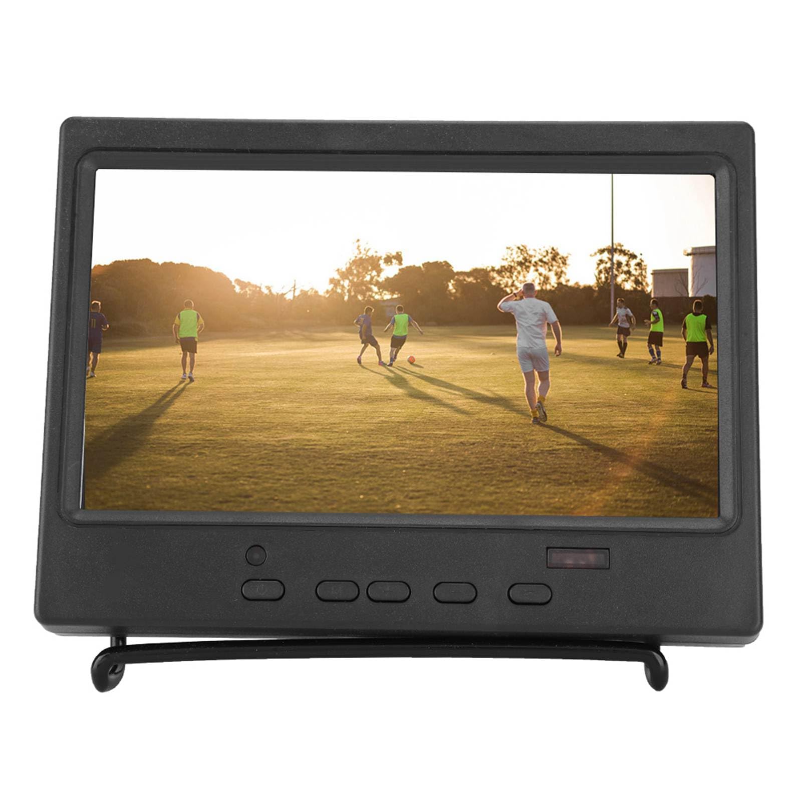 Monitor Portatile da 7 Pollici con Display HD 1024x600 con ingressi HDMI VGA AV Supporto Pieghevole Fori di Montaggio Compatibile con RAS Pi CCTV Telecamera di