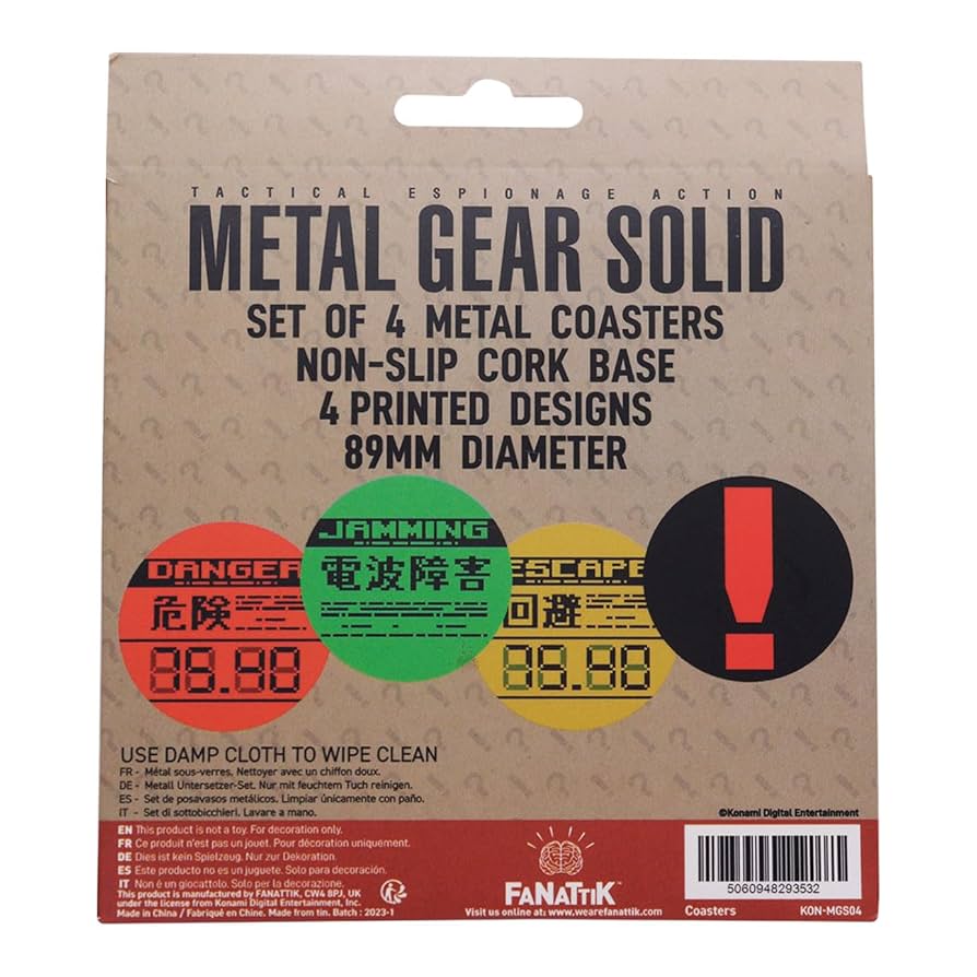 Amazon.com: Metal Gear Solid Limited Edition Metal Coaster