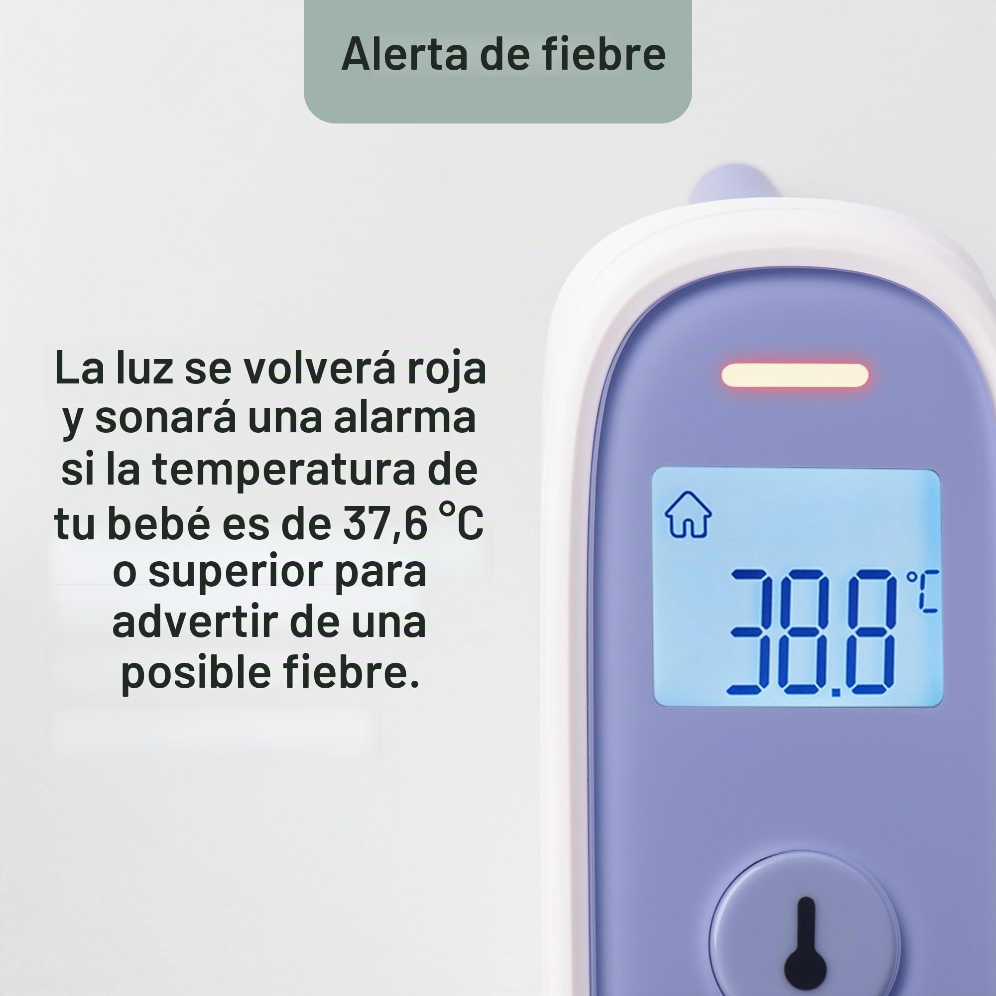 Tommee Tippee Termómetro digital InEar, elementos esenciales para bebés recién nacidos, lecturas instantáneas de 1 segundo en ˚C o ˚F, 3 m+