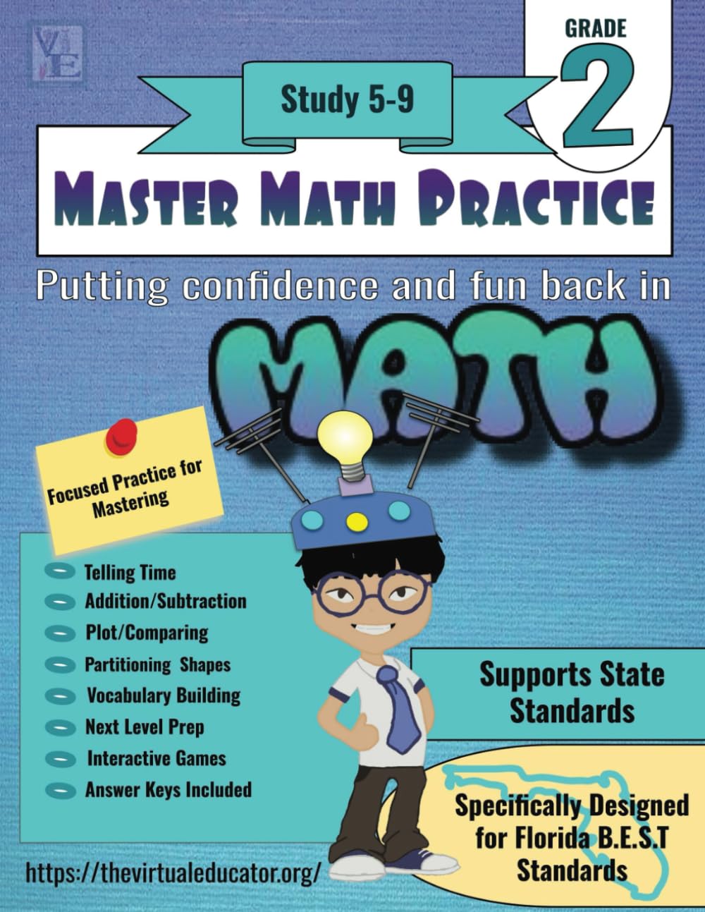 Master Math Practice-2nd Grade : Study 5-9