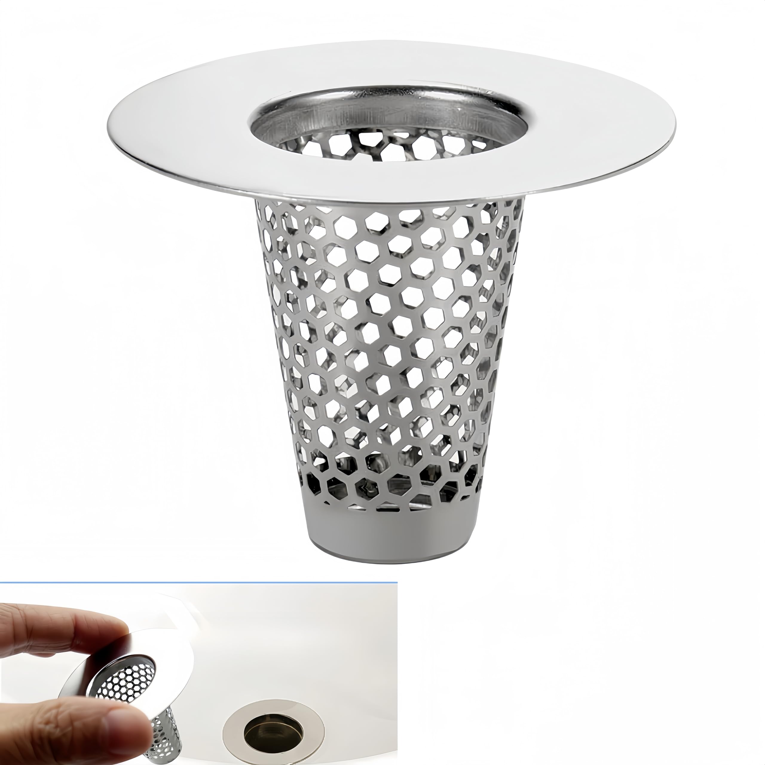 DIANZHU 1Pcs Bathroom Sink Drain Strainers, 1" Small Conical Premium Stainless Steel Porous Hair Catcher, Drainer Filter, Fit for 1.20"-1.60", Depth Than 1.60" Drain Hole (B0CX93NJJM) Amazon Price History, Amazon Price Tracker