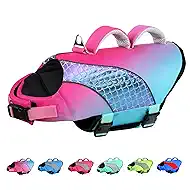 Doglay Dog Life Jacket with Double Rescue Handles, High Flotation Dog Life Vests for Swimming, Reflective Swimming Vest Safety Lifesaver for Small Medium Large Dogs