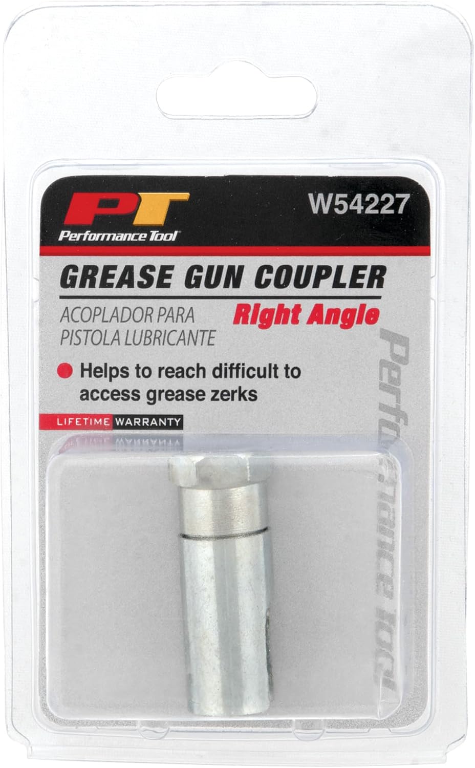 Performance Tool W54227 - Grease Coupler for Hard-to-Reach Zerks, Fits Most Hand Operated Grease Guns