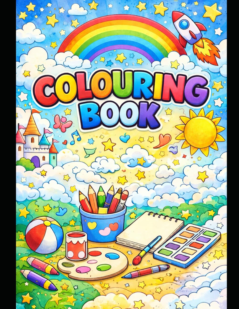 Simple coloring book: Easy & Fun Coloring Pages for Little Hands