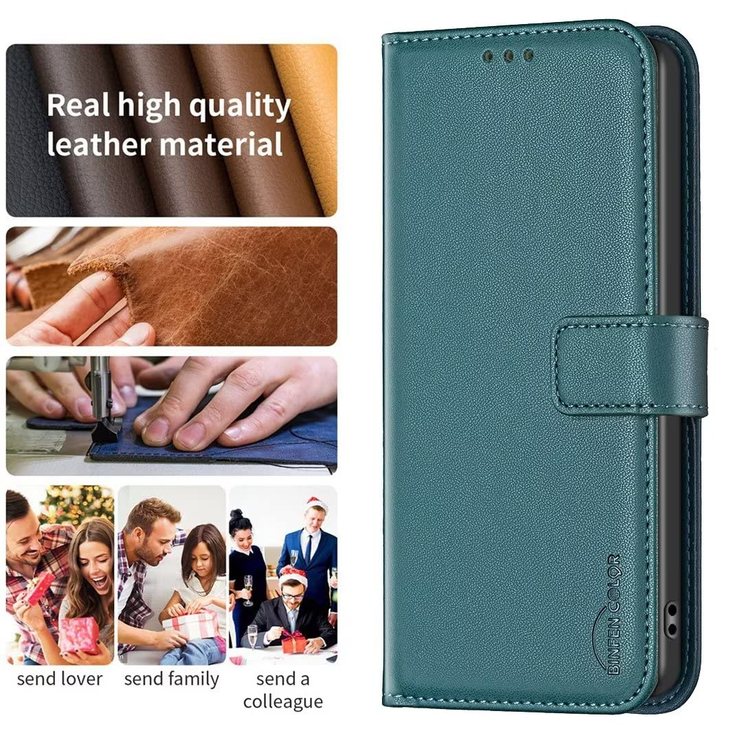 Custodia Portafoglio Oppo A38 In Pelle – Con Cerniera, 7 Slot Carte, Cinturino Da Polso E Cavalletto - Bianco - 3