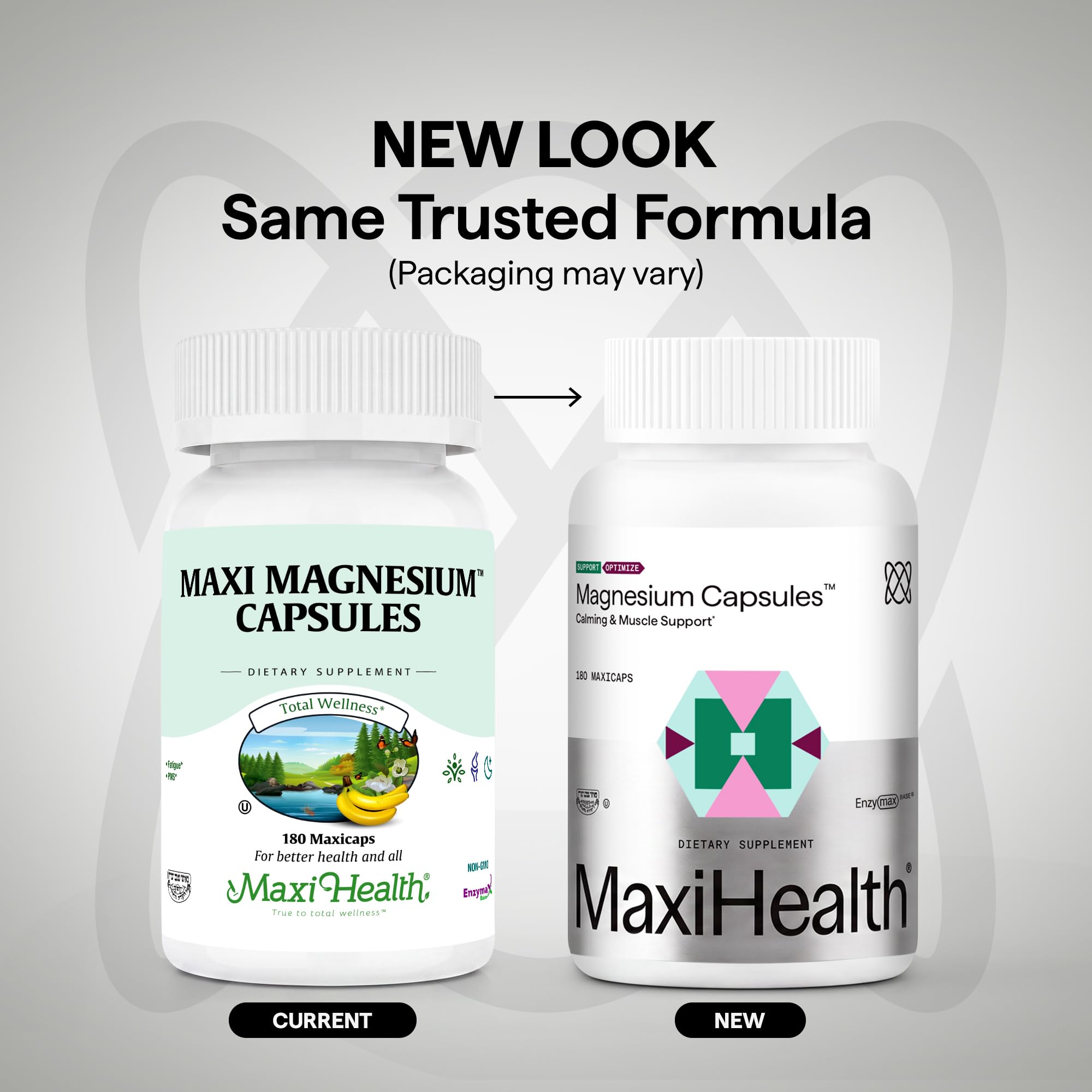 Maxi Health® Magnesium Complex, Oxide, Glycinate & Citrate (180 Capsules) — Amazon image 2