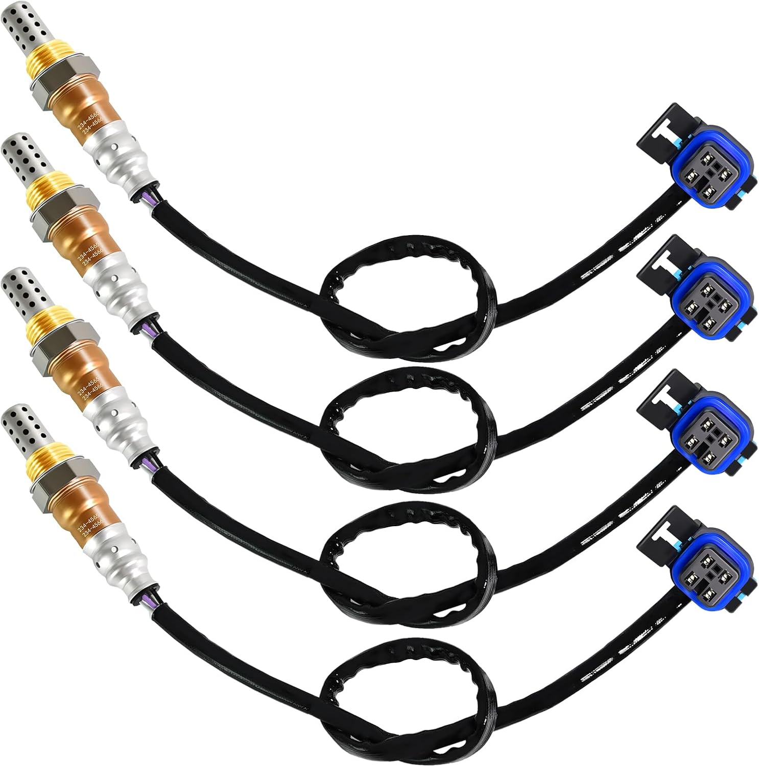 4Pcs Oxygen O2 Sensor 234-4565 234-4566, Automotive Replacement 02 Sensors Upstream Downstream Compatible with Chevrolet/Chevy Traverse 2012 2013 2014 2015, for GMC/Buick/Enclave V6 3.6L