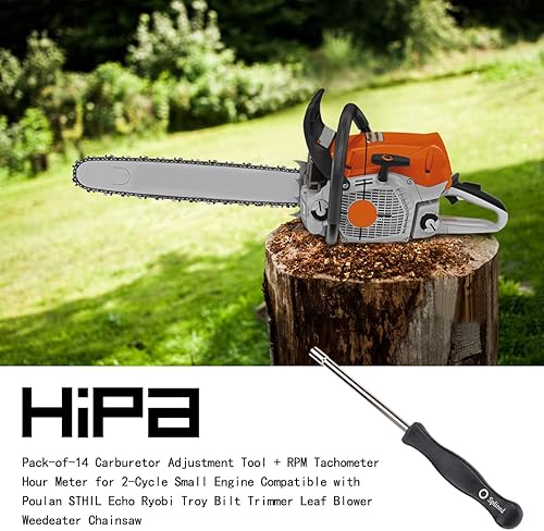 Miniatura 2 de HIPA - paquete de 4 herramientas de ajuste para carburador Desarmadores con forma de Pac Man D simple doble D para motor pequeño de 2 ciclos n