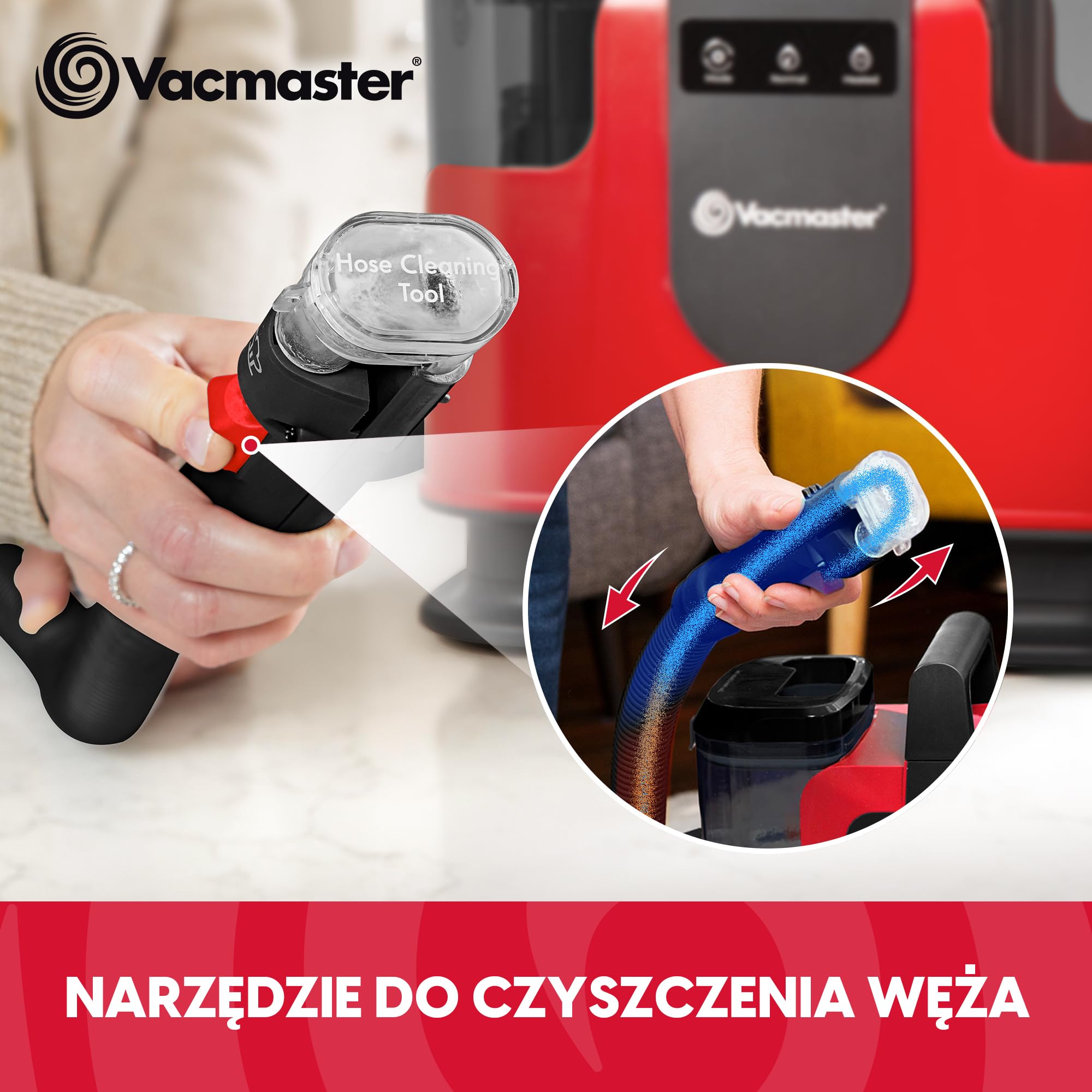 Vacmaster Odkurzacz Piorący z Podgrzewaniem 1150 W 17 kPa STMEUC01H