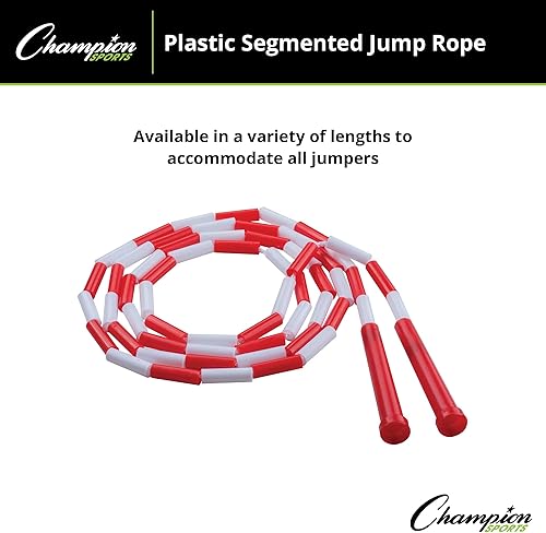 Miniatura 10 de Champion Sports - Cuerda segmentada de plástico para saltar, disponible en varios colores