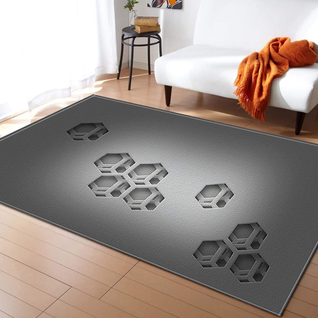 Tapis 3D pour living room et restaurant grand format 147x203cm