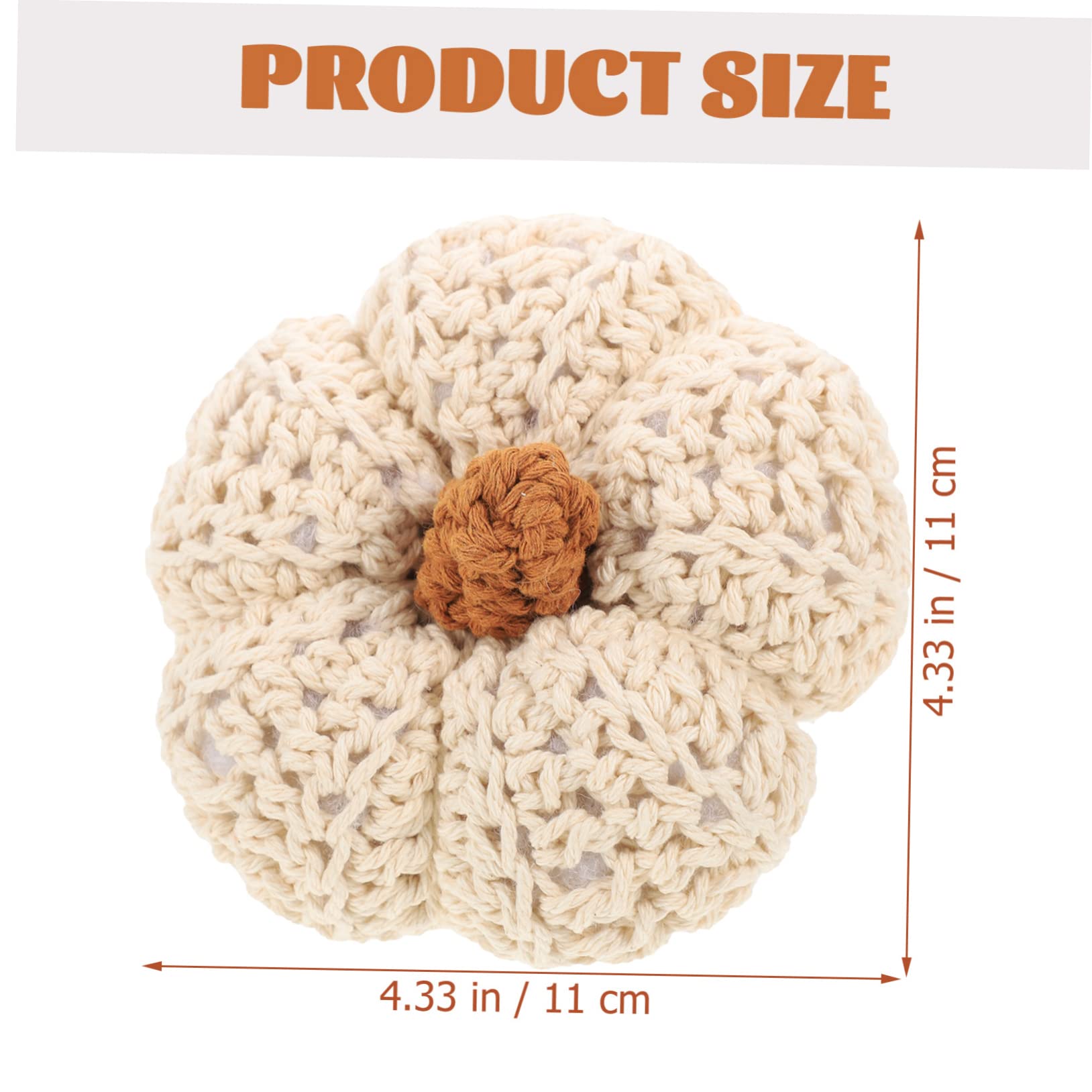 2pezzi Decorazione Cotone Intrecciato Forma di Zucca per Camera da Letto Accessorio da Tavolo per Festa del Ringraziamento e Decorazioni Autunnali Ottima Idea