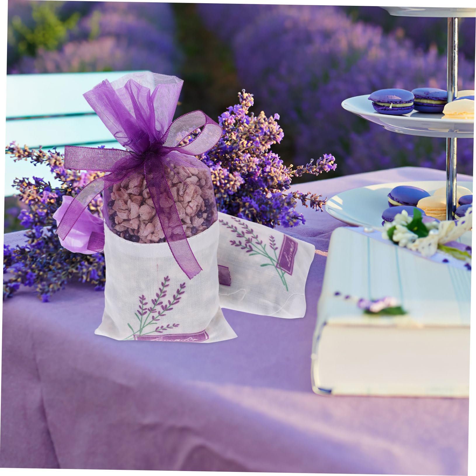 MAGICLULU 72stücke Lavendel-duftbeutel Mit Floralen Mustern Leere Aromabeutel Für Entspannung Und Schlaf Als Hochzeitsgeschenke Kordelzugbeutel Designs Dunkel Und Helllila