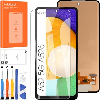 Incell Screen for Samsung Galaxy A52 5G Screen Replacement for Samsung A526 LCD Screen SM-A526B,SM-A526W,SM-A526U Touch Display Digitizer Assembly Repair PartsNo Fit A52s 5G