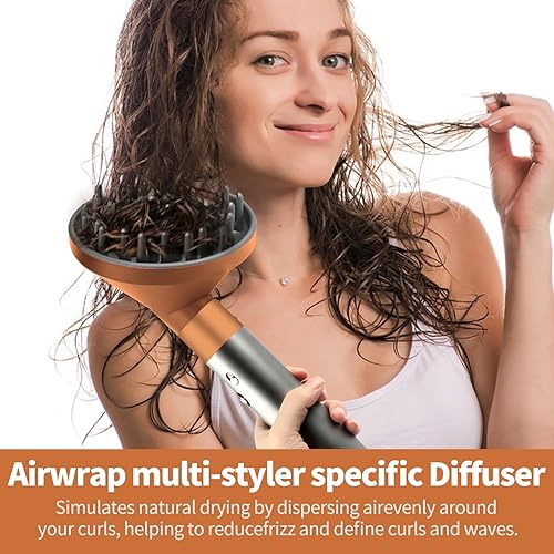 Miniatura 10 de Accesorio difusor mejorado para Airwrap, conversión para Airwrap Styler a secador de pelo, accesorio difusor para boquilla de fijación Airwrap,