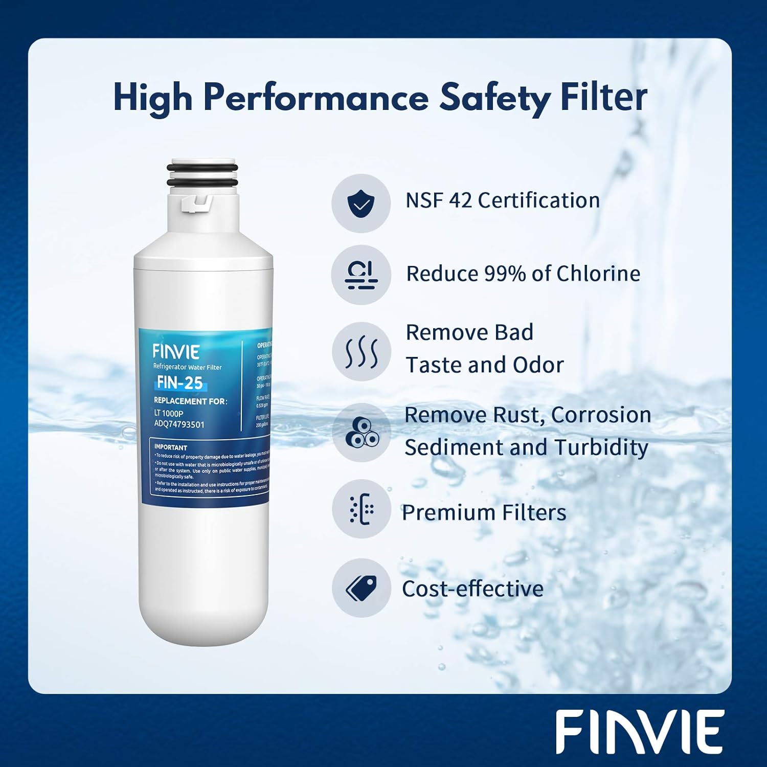 Lmxc23796s Lfxs26973s Compatible With Lg Lt1000p Finvie Adq747935 Water Filter Replacement 3 Pack Lmxs30796s Lmxs28626s Kenmore Elite 9980 Mdj64844601 Adq74793501 Appliances Tools Home Improvement Swl13562 Nl