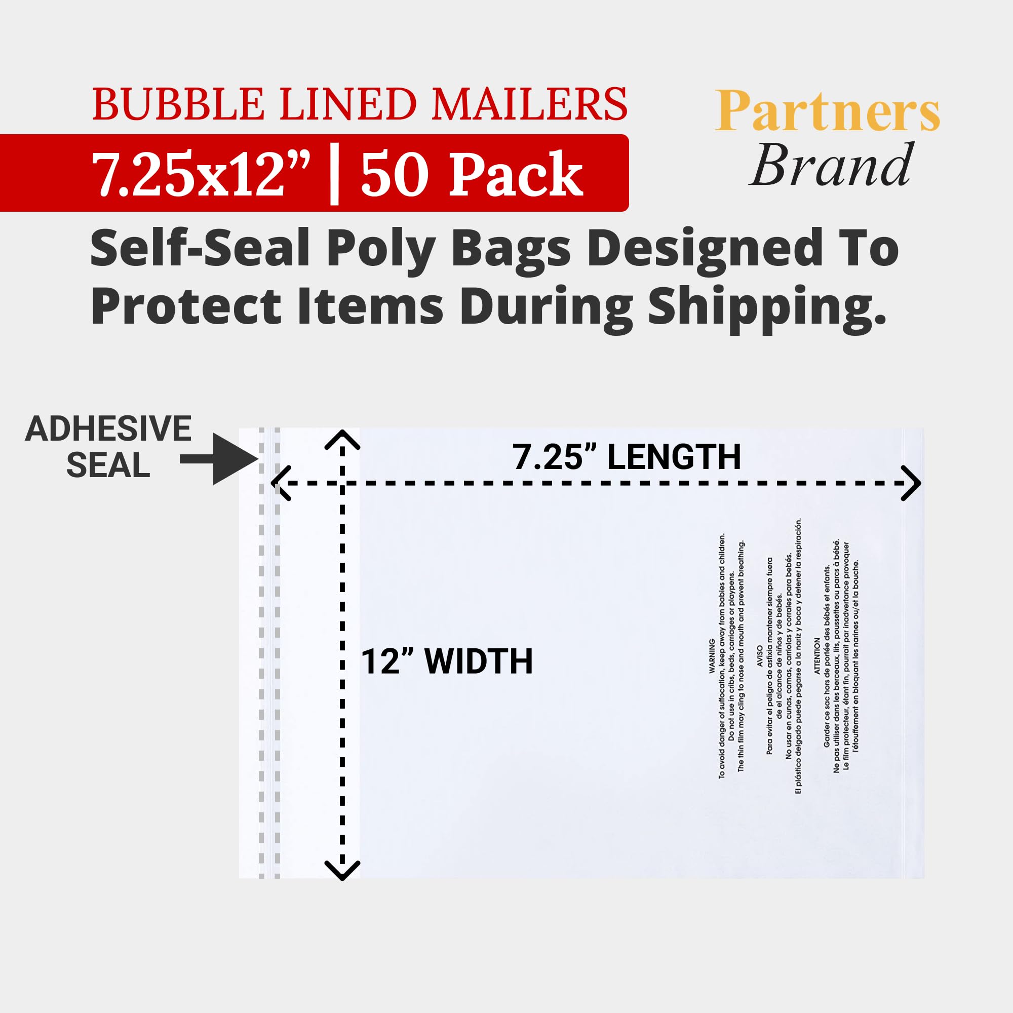 The Boxery LUX Pink Poly Mailers 14.5x19'' 250 Pack