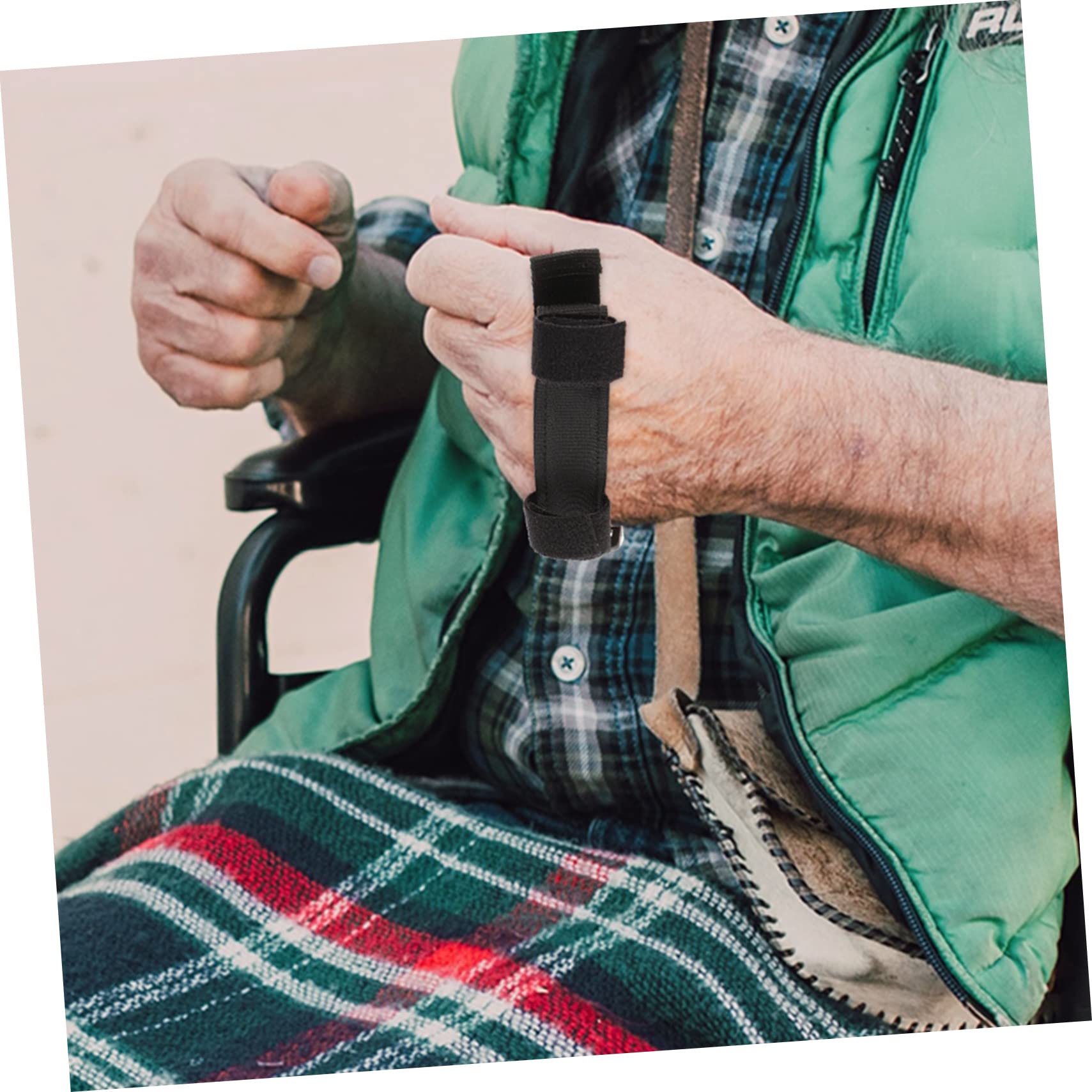 BEBEMOKO 3pcs Universal Cuff for Utensils Disabled People Aid Straps for Eating