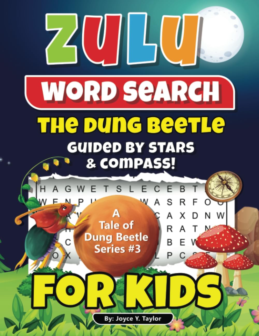 Zulu WORD SEARCH The Dung Beetle Guided By Stars and Compass: A Tale of Dung Beetle Series. #3