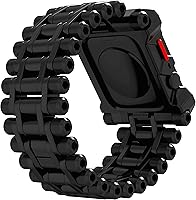 Vista 4 de Element Case Correa de reloj Black Ops para Apple Watch Series 7/8 (1.772 pulgadas), resistente, audazmente única, correa de reloj de metal