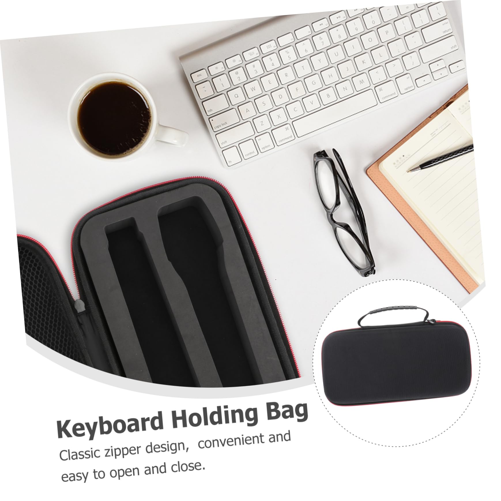 BESTonZON Teclado Bolsa De Almacenamiento Teclado Bolsa Cubierta Del Teclado Teclado Contenedor Teclado Bolsa Teclado Caso Titular Del Teclado Teclado Bolso Organizador De Teclado Protector