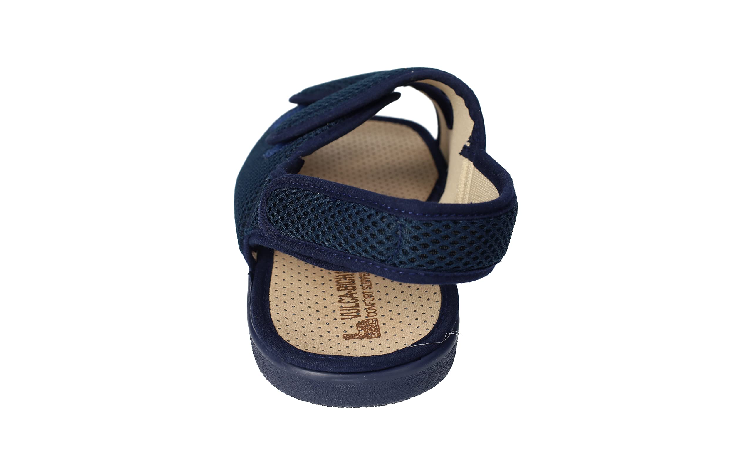 VULCA-BICHA 476 Chinelas Zapatillas Anchas Ajustables Azul Marino, Hechas en España Hombre Zapatillas CASA