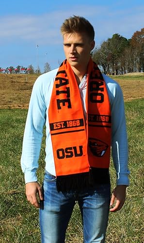 Miniatura 5 de Tradition Scarves Bufanda Oregon State Beavers - OSU 2017 tejido naranja brillante