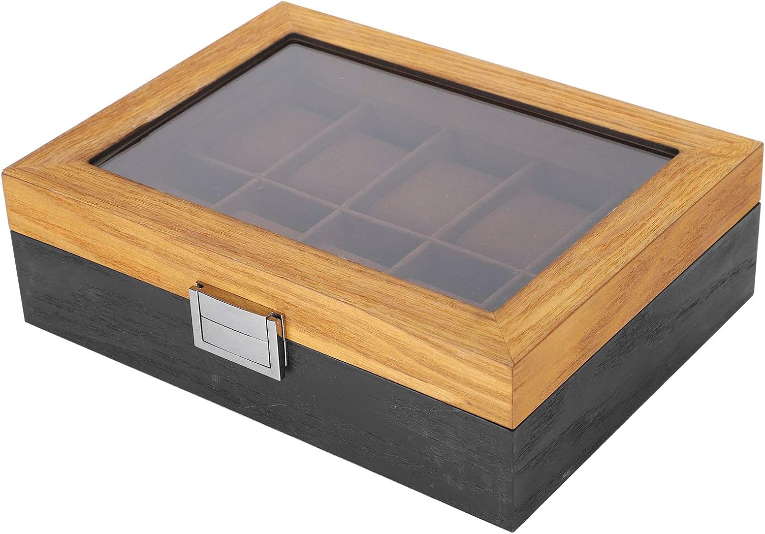 Wooden Watch Box with 10 Slots for Display
