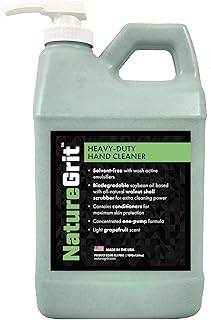 Nature Grit â€“ Heavy Duty Industrial Hand Cleaner Pump-top â€“ Walnut Shell Conditioners for Skin Protection for Auto Mechanics, Manufacturing, and Anyone with Working Hands (1)
