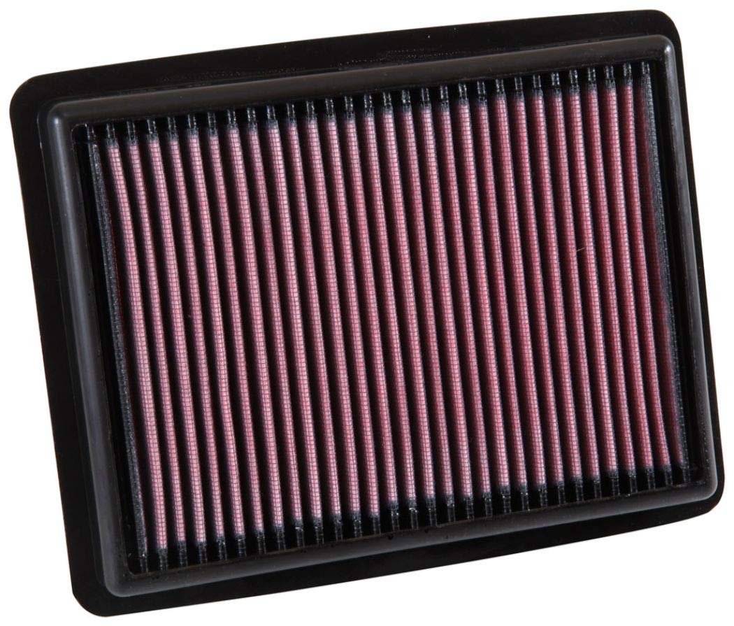 K&N Engine Air Filter: High Performance, Premium, Washable, Panel Replacement Filter: 2015-2017 (Civic IX Type R, Civic Type R), 33-3058
