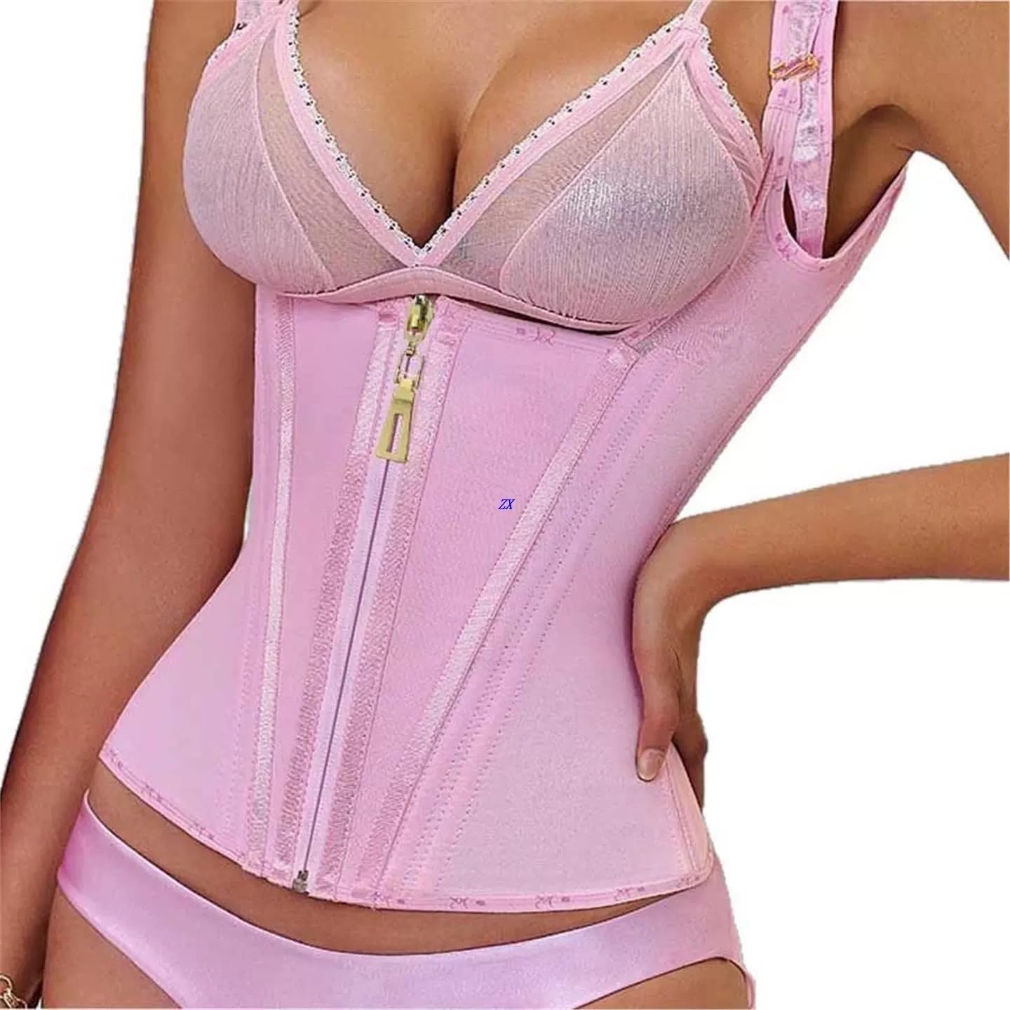 Gaine Amincissante Reducing Shapers, VêTement Gainant pour Femme, Lavage à la Main(Pink,S)