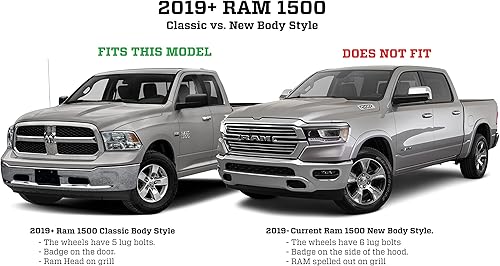 Miniatura 8 de Husky Liners Guardabarros  Protectores de barro delanteros y traseros - Negro  58176  Compatible con Ram 1500Ram 1500 Classic 2009-2022, Ram