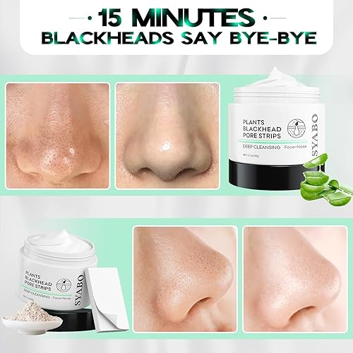 Miniatura 5 de Tiras de nariz 2.0 para eliminar puntos negros, limpiador de poros mejorado, mascarilla purificadora con ácido salicílico, 100 tiras de eliminación